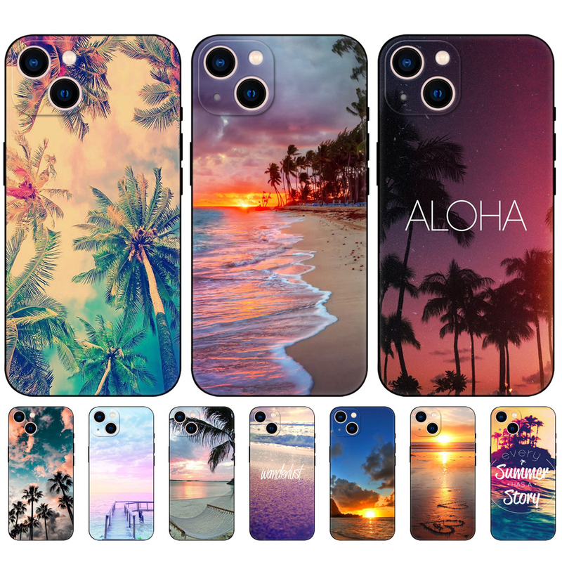 Sunset Beach Phone Case For IPhone 14 13 12 11 Pro MAX MINI_voghion.com