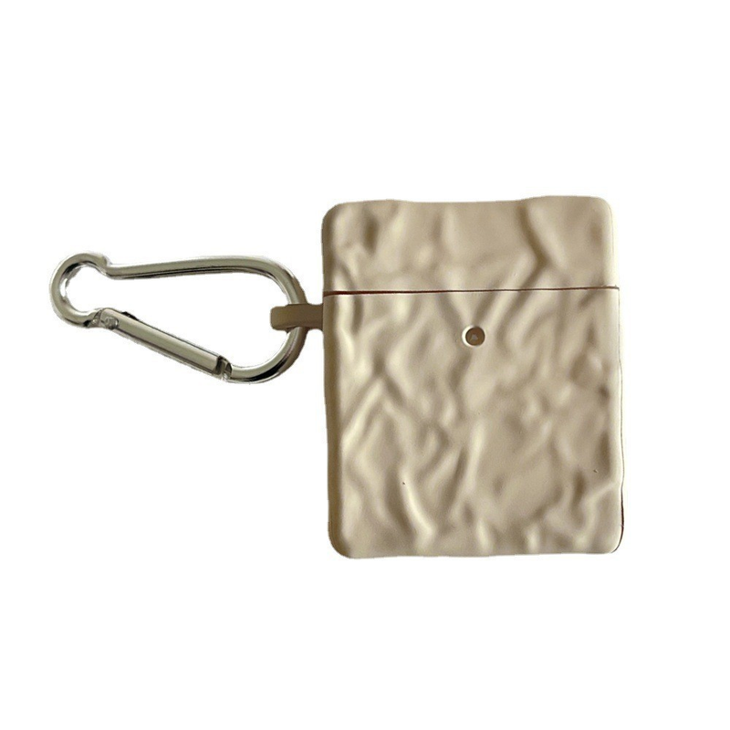 INS Wrinkle Foil Pattern Compatible With 1/2/3 Generation Earphone Protective Case Pro Solid Color Concave Soft_voghion.com