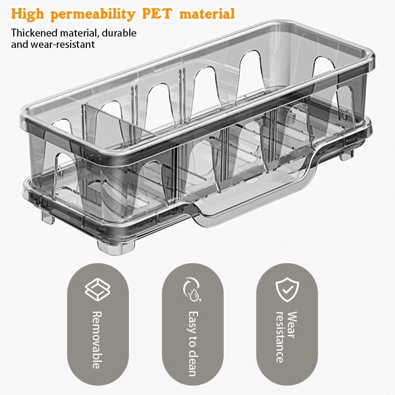 sponge Drain Rack Kitchen Dishwashing Basket Rack Sink Detergent Rag Countertop Storage Rack_voghion.com