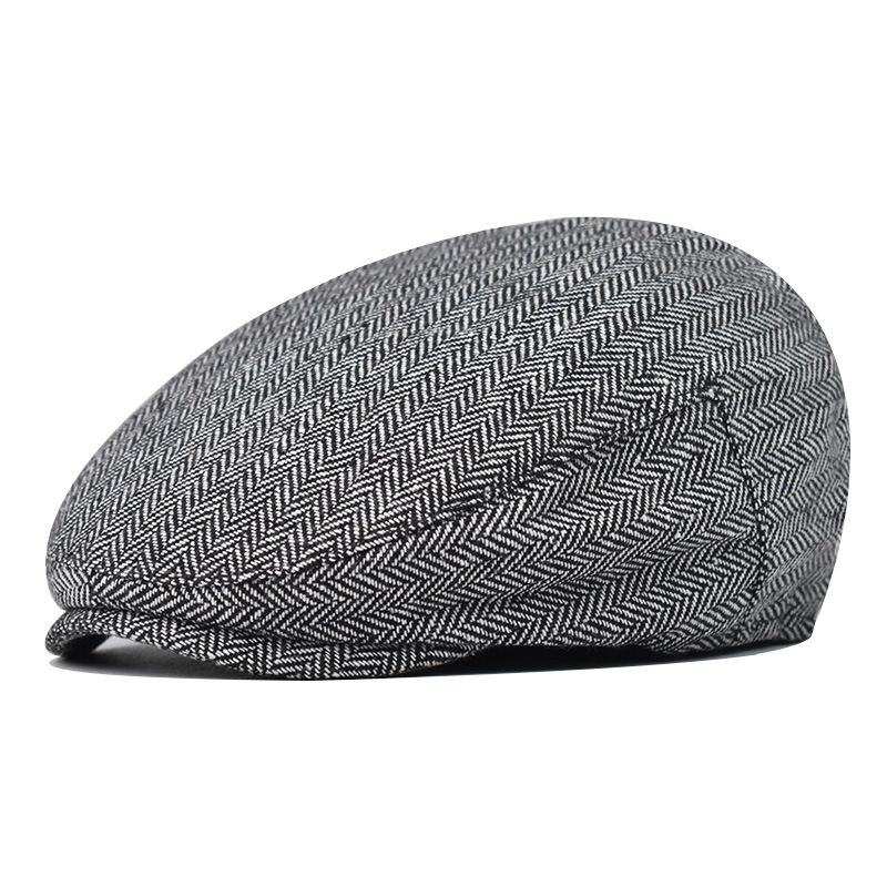 Nuova stagione primaverile autunnale, lingua d'anatra, edizione coreana, alla moda e semplice, berretto a righe per uomo, cappello da pittore casual_voghion.com