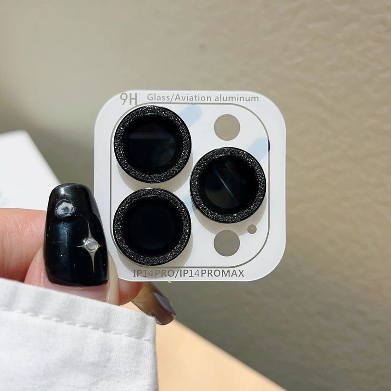 Bunter Glitzer-Objektivfilm, kompatibel mit iPhone 16 15 Max Kameraschutzring 14 Pro für Frauen_voghion.com