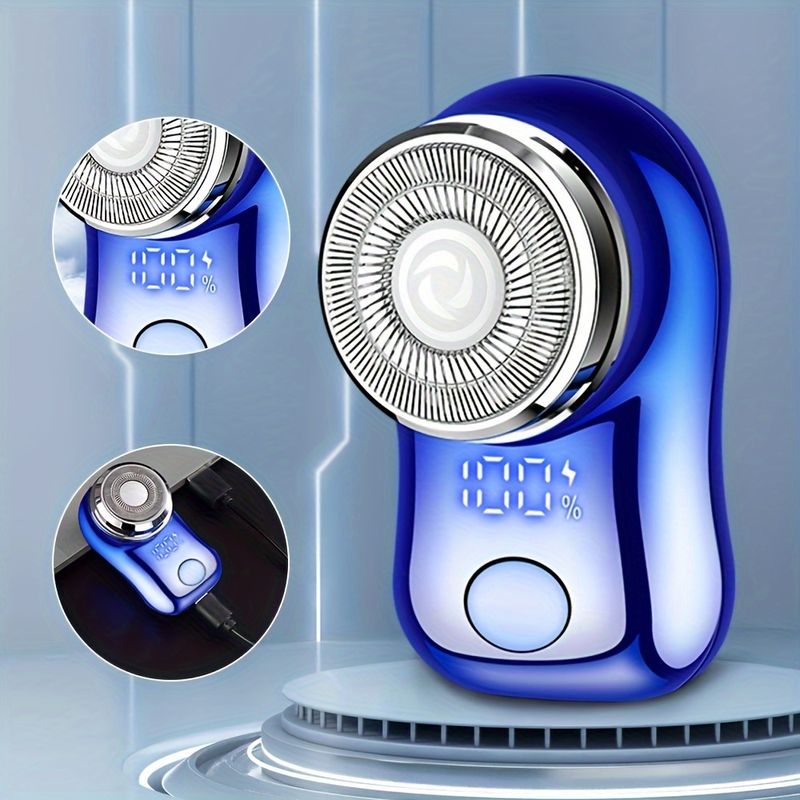 Mini-USB-C-Elektrorasierer – IPX7-wasserdichter Nass-/Trocken-Reiserasierer für Männer, ultrakompakt, wiederaufladbar_voghion.com