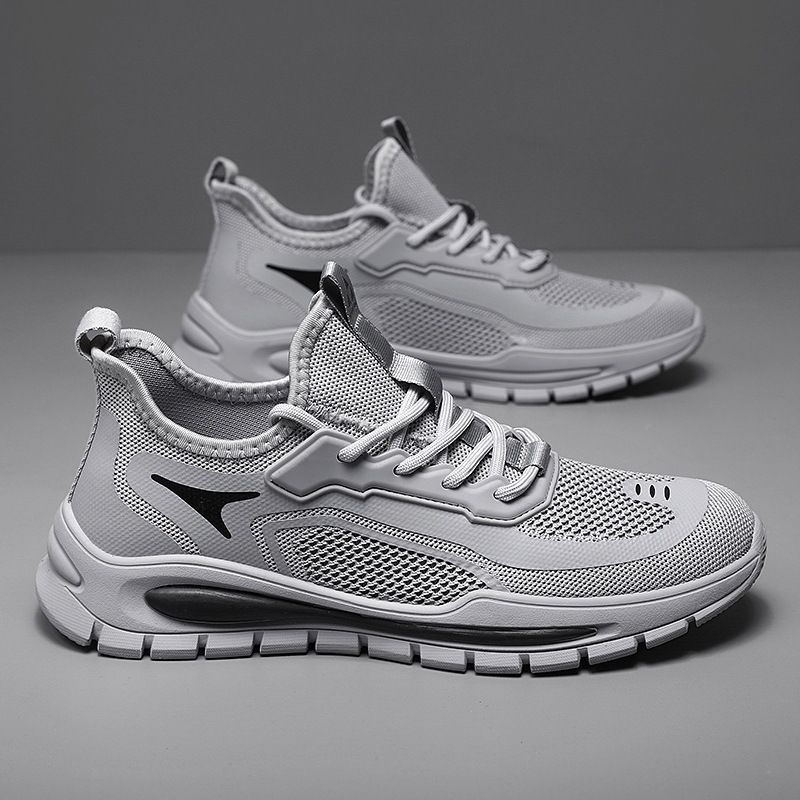 Herrenschuhe 2024 neue Frühjahr atmungsaktive Deodorant Mesh Sport Freizeit Mesh Schuhe Herren Arbeit schwarze Arbeitsschutzschuhe_voghion.com