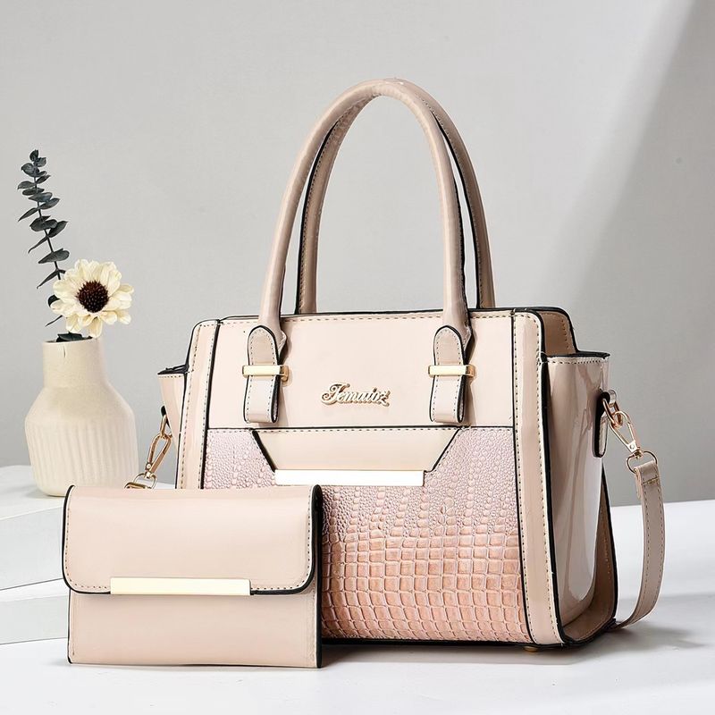 Bolso para madre e hijo (2024), de piel brillante, moderno, para mujer, bandolera de gran capacidad con un solo hombro._voghion.com