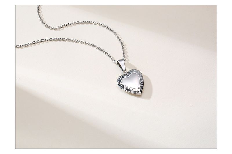 2025 New Arrivals Vnox Customize Picture Name Women Necklaces Heart Locket Pendant Family Image Personalized Anniversary Gift_voghion.com