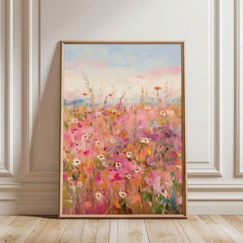 Framed Oil Core Poster Decorative Hanging Wall Canvas Print Painting_voghion.com