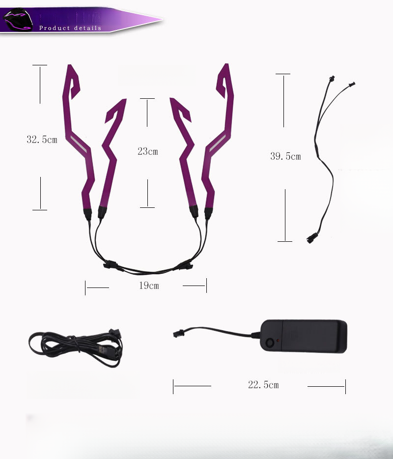 Aceeași motocicletă Siguranță de rulare Banda luminoasă cu LED Cască de motocicletă care emite lumină rece_voghion.com