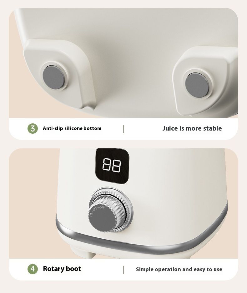 Electric Portable Juicer Fresh Fruit Mixer 10 Blades 600ML Multifunctional Juicer Ice Crusher Smoothie Blender Home Kitchen Tool_voghion.com