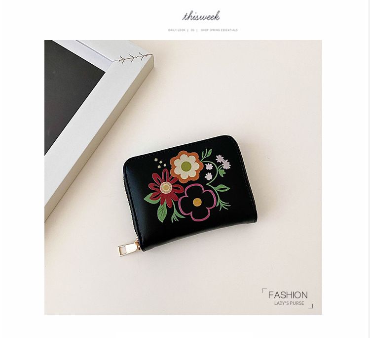 Women’s Bags New Spray Painted Long And Short Card Holder Wallet Wallet Multi Function Coin Purse Female Large Capacity Wallet_voghion.com
