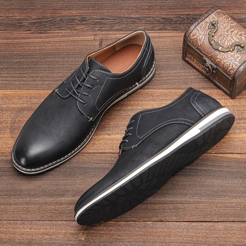 Atmungsaktive Freizeitschuhe für Herren – Leichte Slipper aus PU-Leder mit rutschfester Gummisohle | Bequem und stilvoll für den Alltag_voghion.com
