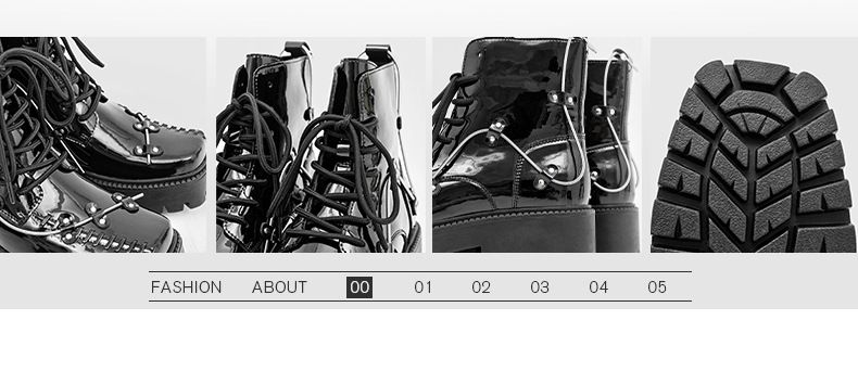 Men’s Shoes lace up niche design Martin boots thick soled platform cake British style cool single boots_voghion.com