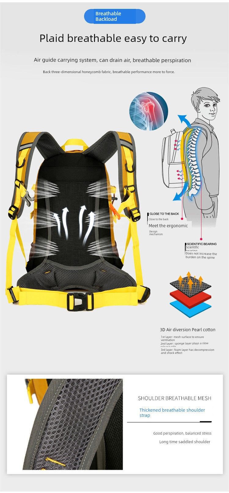 Professionell ryggsäck för män och kvinnor med samma lilla kapacitet, 25 liter, utomhus, vandring, klättring och reseutrustning för kvinnor_voghion.com