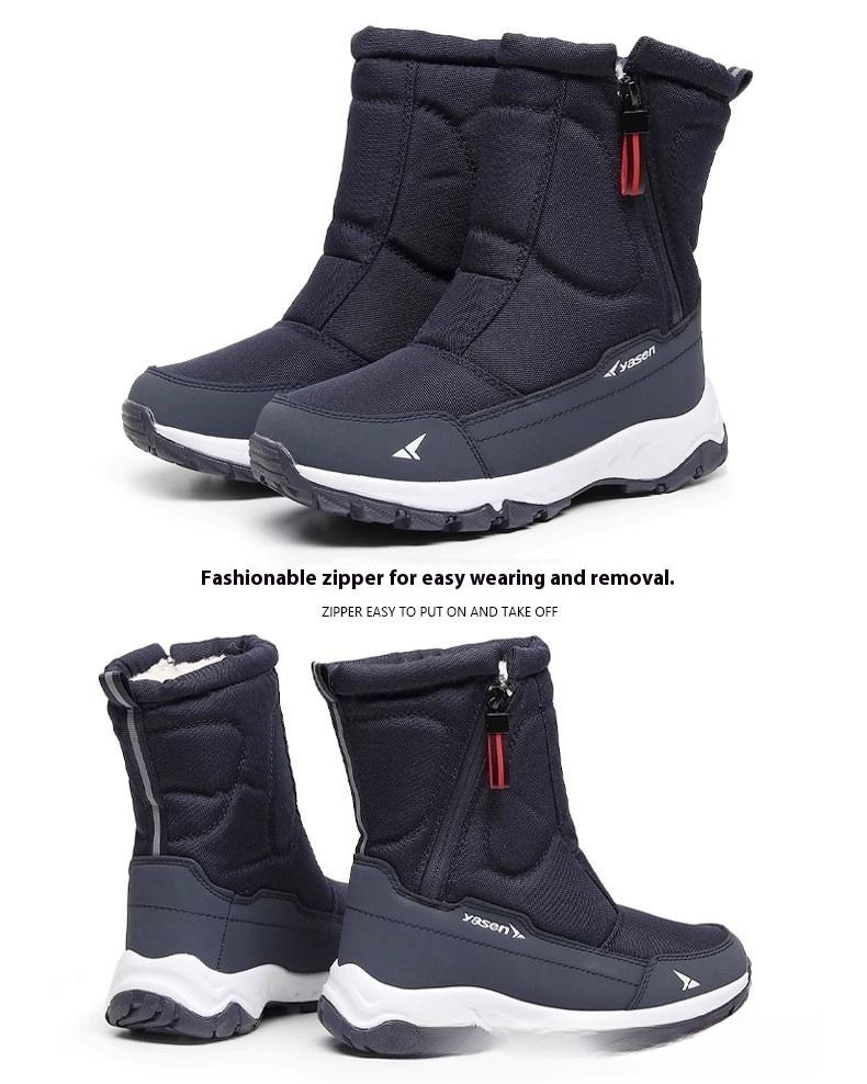 Bottes de neige thermiques pour homme 2025, chaussures d'hiver imperméables et antidérapantes avec doublure polaire, bottines pour temps extrêmement froid pour femmes et hommes._voghion.com