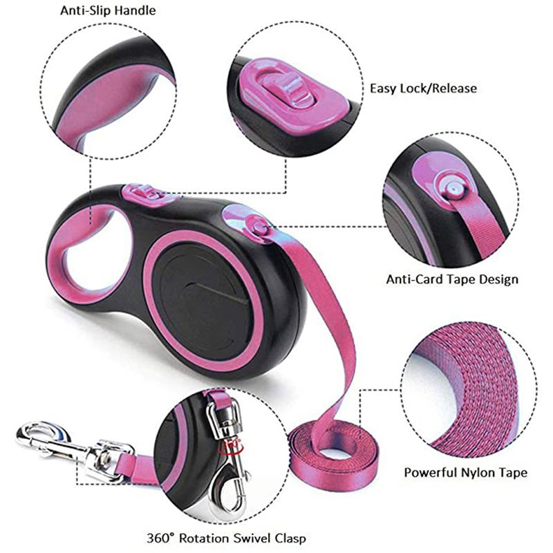 Automatische intrekbare lijn CDDMPET 3/5/8 M voor honden door PawParty Store_voghion.com