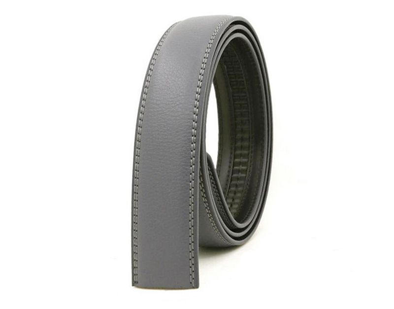 HOT HIDUP Hochwertiger Echtleder-Automatikgürtel für Herren in Blau, nur Riemen ohne Schnalle, 3,5 cm breit_voghion.com