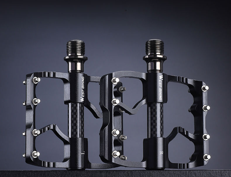 Xiqizhe Bicycle Aluminum Alloy 3 Bearing Mountain Road Bike Pedal Carbon Fiber Shaft Sleeve_voghion.com