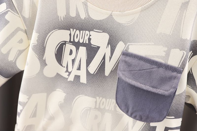Abbigliamento per bambini 2025 Primavera Autunno Nuova collezione 0-5 anni Ragazzi Ragazze Lter Pock Felpe con cappuccio e pantaloni 2 pezzi_voghion.com