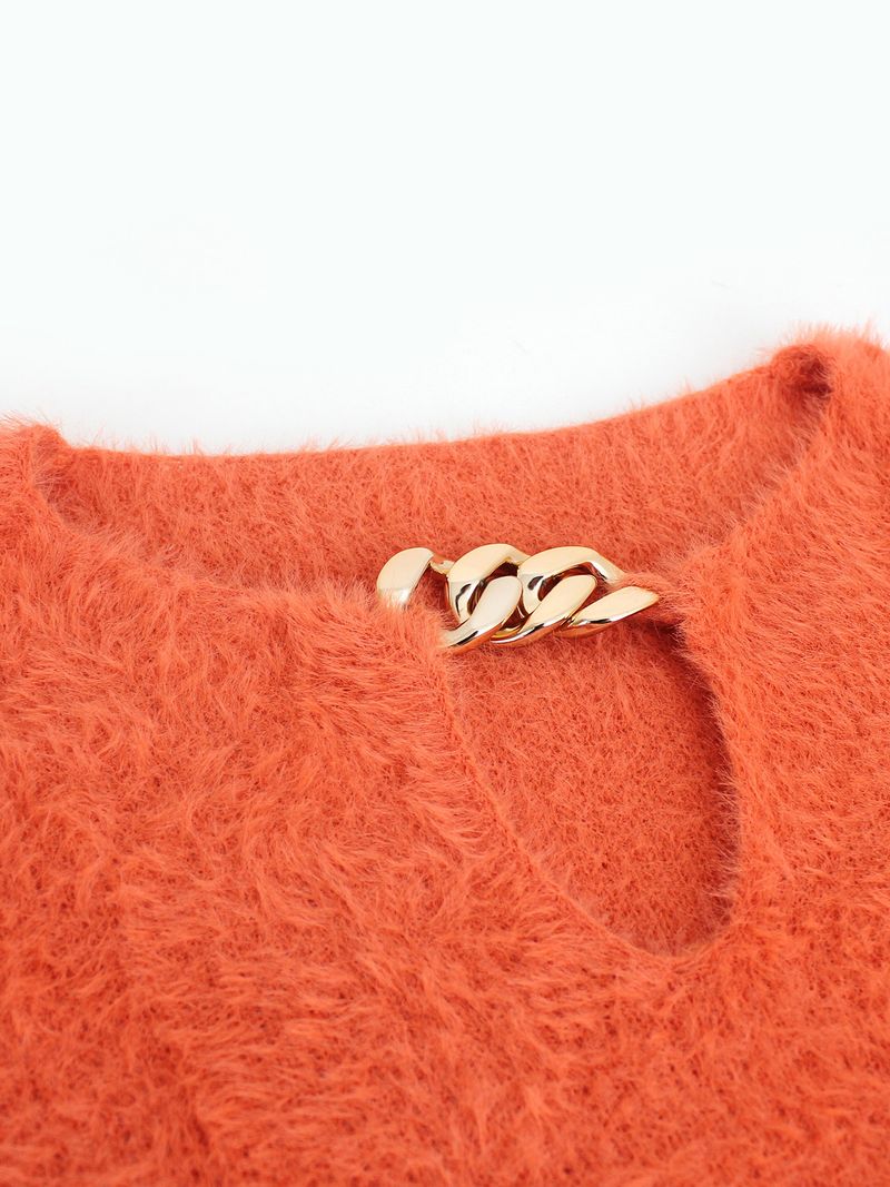 Frauen Pullover Pullover Casual Off Schulter Mode Strick Herbst Winter_voghion.com