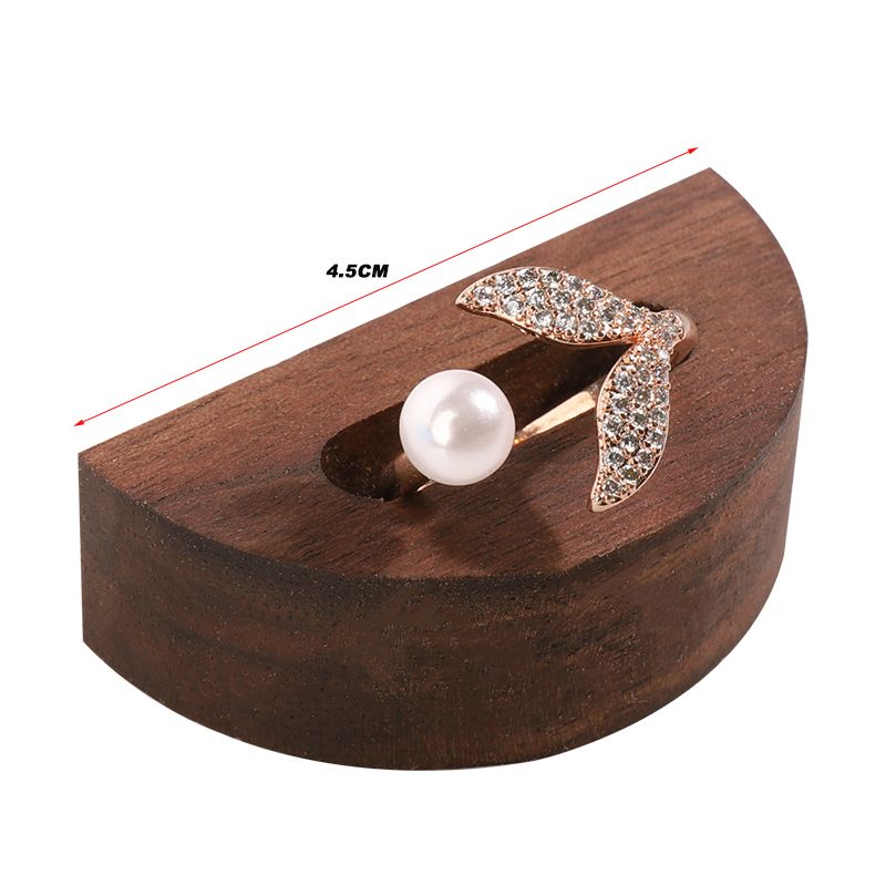 Espositore per anelli in legno di noce, espositore per gioielli, porta anelli, vassoio portaoggetti per anelli_voghion.com