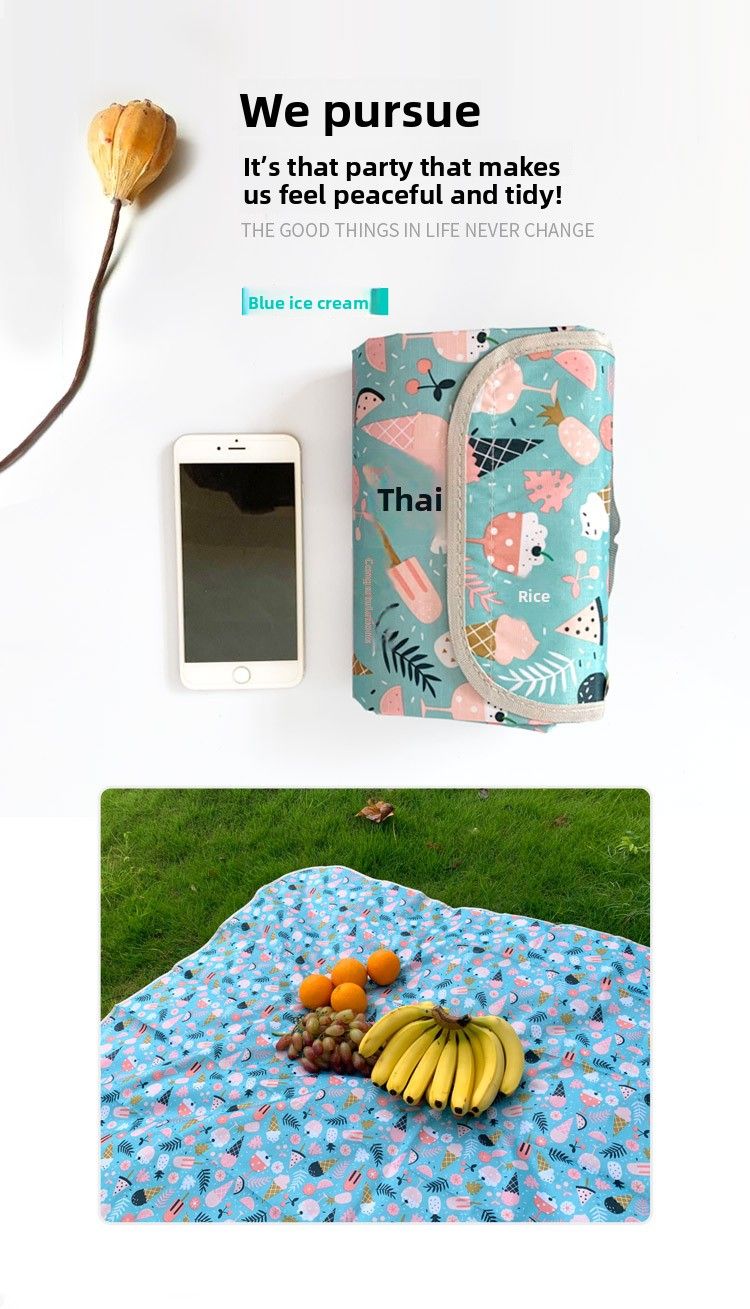 Esterilla de playa ultraligera portátil para picnic con dibujos animados, 2023_voghion.com