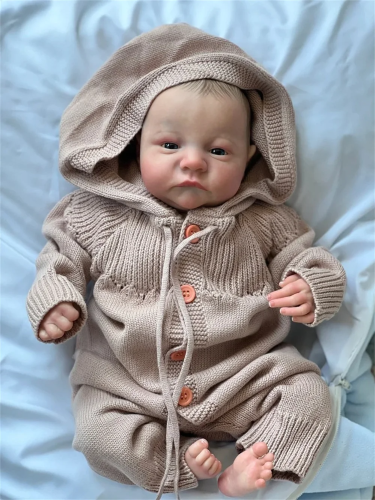 Pinky Reborn 19 Inch 48 cm Reborn Doll Realistic Bebe Reborn Soft Silicone Realistic Soft Vinyl Lifelike Cute Newborn Reborn Bab_voghion.com