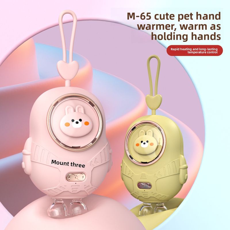 New Cartoon Pet Mini Compact Portable Cute Girl Handheld USB Rechargeable Hand Warmer Gift Durability Upgrade_voghion.com