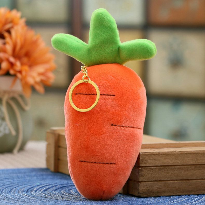 Obst und Gemüse Plüschanhänger Kreative Actionfigur Spielzeuganhänger Süße Puppe Geschenk Schlüsselanhänger_voghion.com