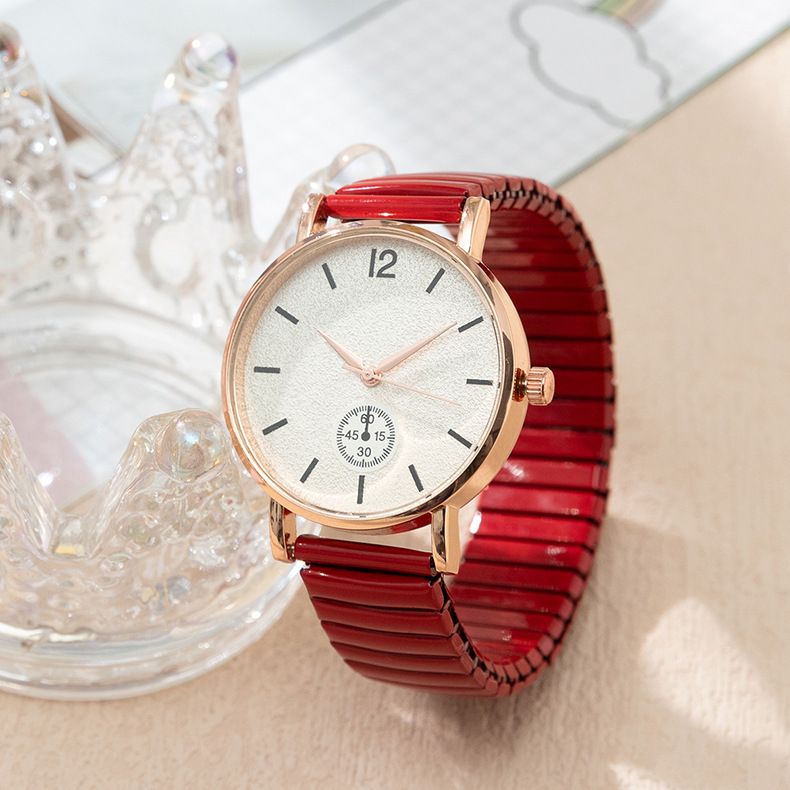 Digital scale student women's elastic band quartz watch_voghion.com