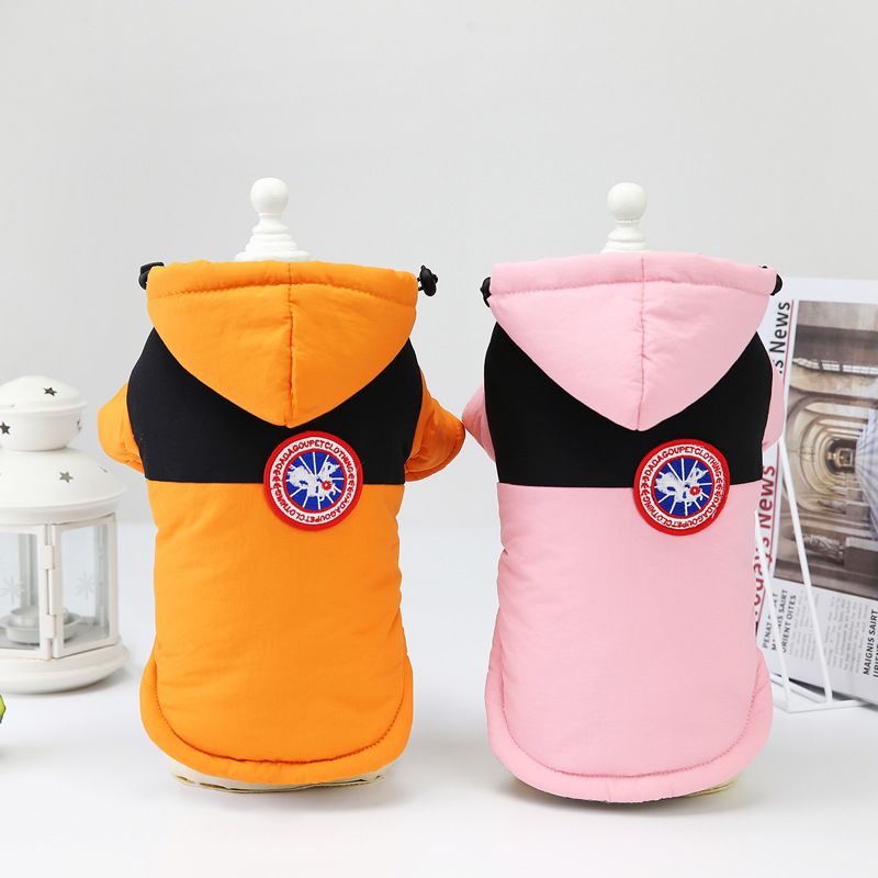 Herbst und Teddy Kleine Hund Haustier Winter 21 Vier Farbe Gans Baumwolle Kleidung_voghion.com