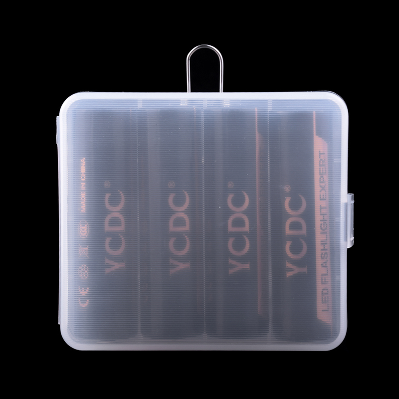 YCDC 50x For 18650 Rechargeable Battery Storage Box Cover Cells Hard Plastic Case Lithium Batteries Accumulator Hard Bag_voghion.com