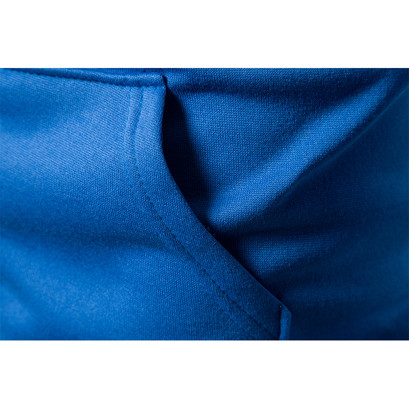 Conjunto de sombrero deportivo con cremallera para hombre, suéter de lana de Color sólido europeo y americano, pantalones informales, otoño e invierno, 2023_voghion.com