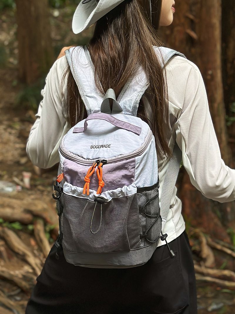 Leichter Outdoor-Wandersport-beiläufiger Doppelschulter-Unisex-Reiserucksack-Studenten-kleiner Schulranzen_voghion.com