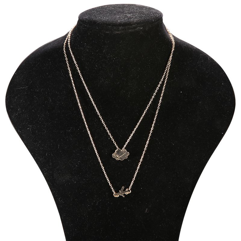 New featuring personalized airplane clouds and double layered necklaces_voghion.com