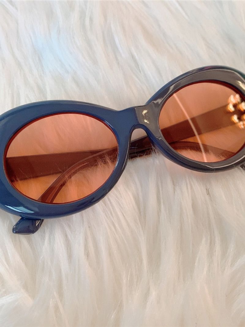 LazyZoom Cat's Eye Big Red New Year Celebration Cool Earth Sunglasses Small Frame_voghion.com