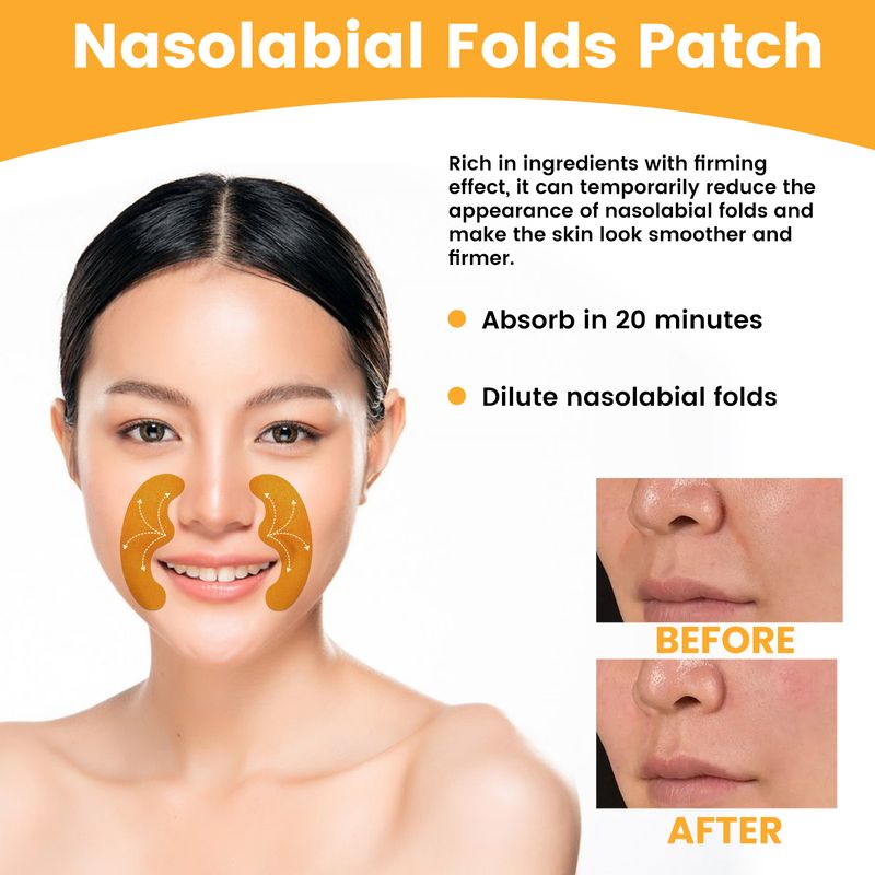 EELHOE Nasolabial Folds Patch, Fading Fine Linjer, Lovlige Linjer, Løfter og Strammer Ansigtshuden Fugtgivende og Hydrerende_voghion.com