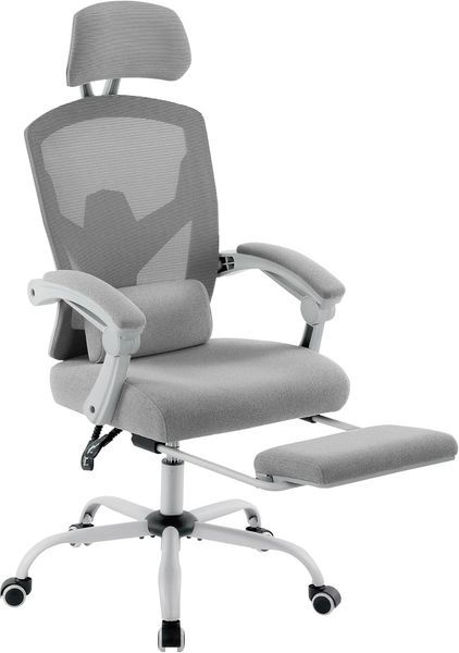 Office Computer Desk Chair, Ergonomic High-Back Mesh Rolling Work Swivel Chairs With Wheels, Comfortable Lumbar Support, Comfy Arms For Home, Bedroo_voghion.com