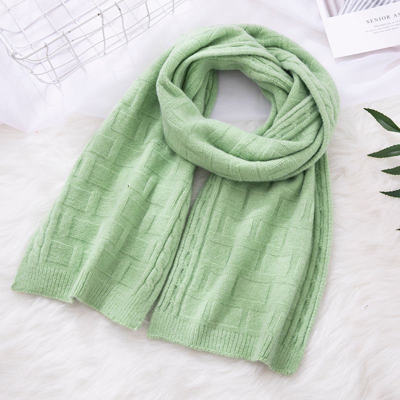Girl boy's pure color Korean version scarf autumn winter, cute children's scarf, thickened and warm for 2-10 years old_voghion.com