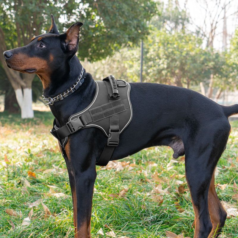 2024 Explosion-Proof Pet Harness Medium And Large Dogs, Breathable Tactical Dog Leash For Aggressive Dogs_voghion.com