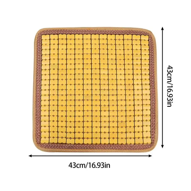 Cuscino estivo in bambù per auto, rinfrescante, per veicoli generici, per sedie da ufficio, divani, coprisedili con elevata ventilazione_voghion.com