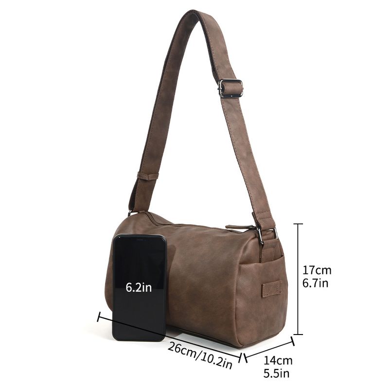 2025 Frühjahr und Sommer Neue Herren Casual Ins Stil Weiche Oberfläche Einfarbig Einzelne Schulter Umhängetasche Modische Vielseitige Tägliche_voghion.com