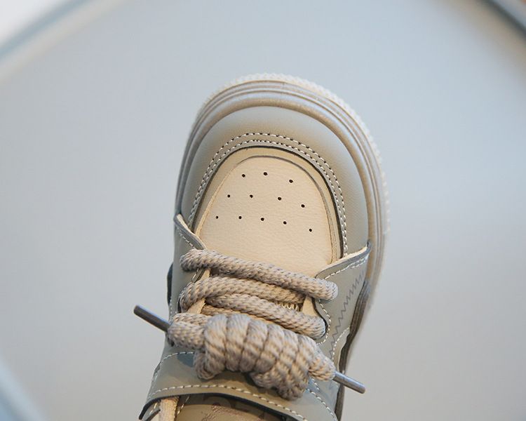 SHLIANG Trend Mode Sportschuhe für Kinder Leder Wasserdichte Laufschuhe für Kinder Ergonomie Weichsohlen Kinder Sneakers Y0321_voghion.com