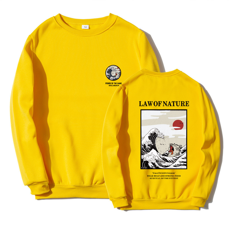 Trendy brand funny cat wave autumn and winter men and women leisure fleece sweater pullover Hoodie sweater men_voghion.com