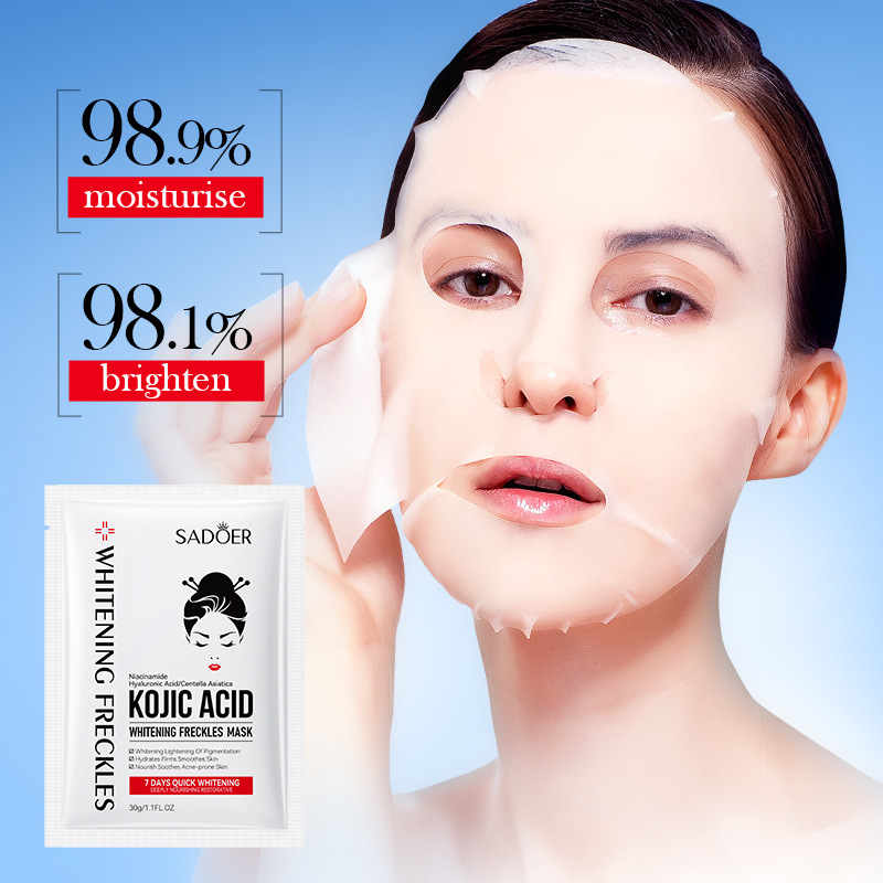 Alle Englisch SADOER kojic säure whitening sommersprossen entfernen feuchtigkeitsspendende und aufhellende gesichts maske_voghion.com