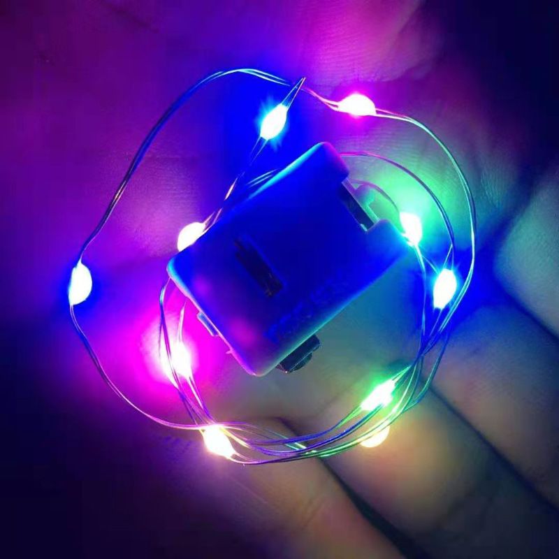 Luci fatate a LED con filo di rame flessibile, mini luci a batteria per bouquet di fiori, matrimoni, feste e decorazioni per bancarelle del mercato_voghion.com
