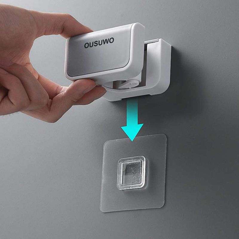 Wandmontierter Badezimmer-Organizer mit multifunktionalem Mopphaken für Zuhause – Bohrfreie Mopphalterung für Küche und Bad – Zubehörset_voghion.com