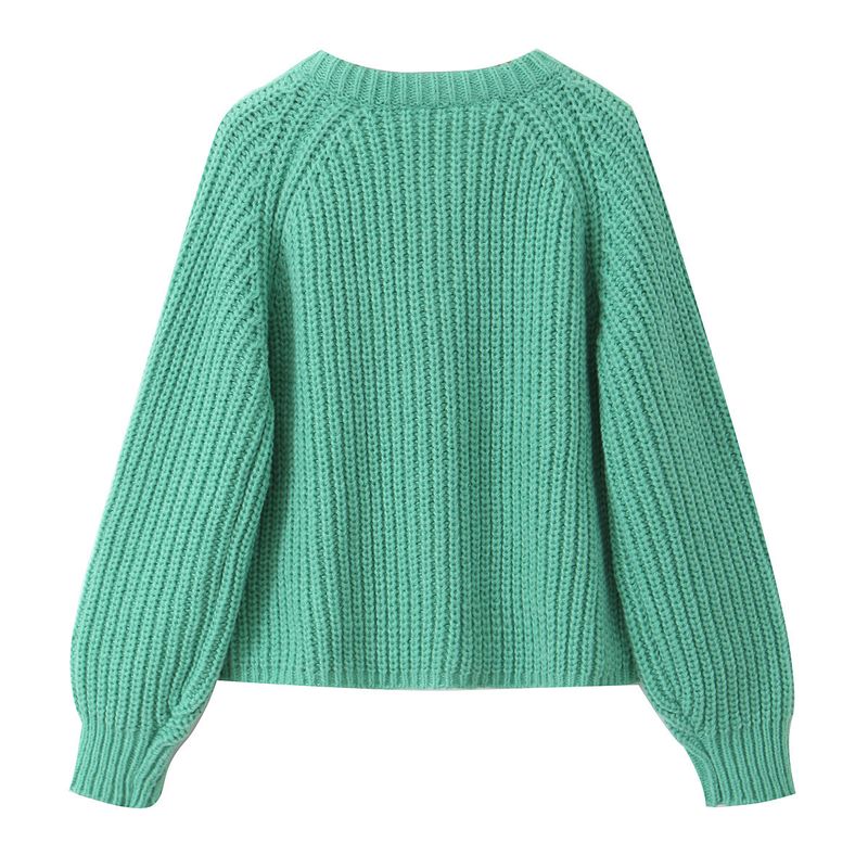 Damenbekleidung Strickjacke lockerer Pullover Damen Strickpullover beliebte 8 Farben_voghion.com