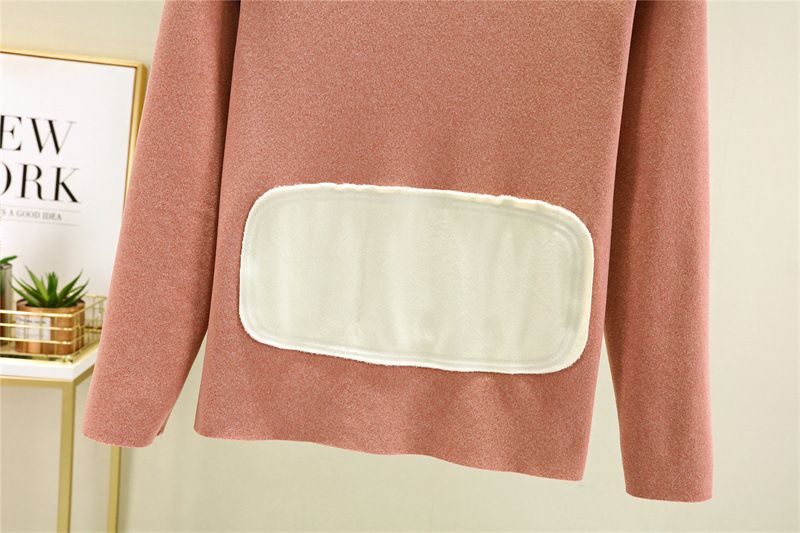 Autumn winter new German self heating double-sided velvet women's seamless loose protective palace plus fat and enlarged_voghion.com