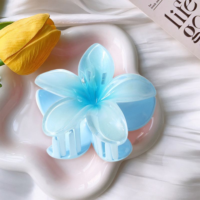 Haarklammer in Blumenform, Farbverlauf, Blumen-Haarspange, Haarspange für den Hinterkopf, leichtes Haar-Accessoire_voghion.com