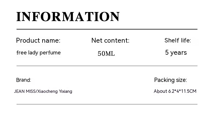 Ny het parfym äkta gratis parfym för kvinnor 50 ml fräsch, naturlig och bestående doft kvinnlig student_voghion.com