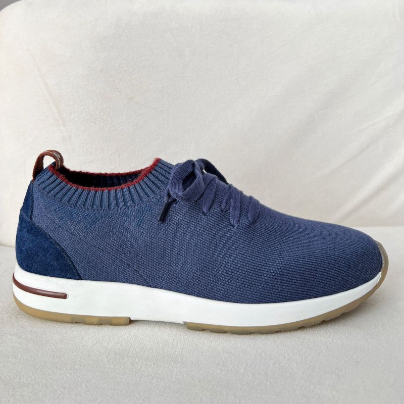 Herren Casual Sports Kaschmir Flache Unterseite Schnürschuhe Fly Woven, Vielseitig, Leicht, Bequem, Atmungsaktiv_voghion.com
